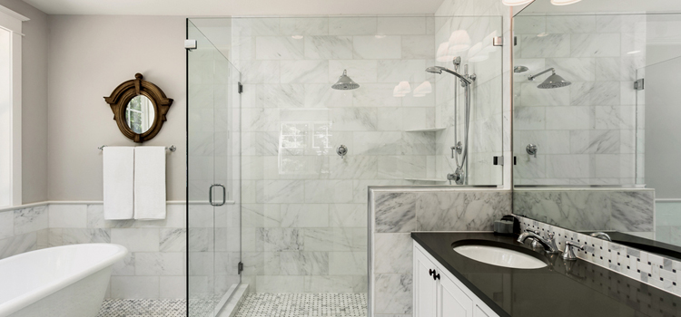 bathroom shower door installation in Valley Center