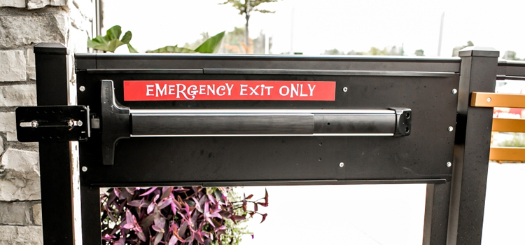 emergency push bar installation in Valley Center