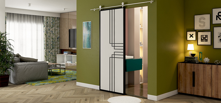 sliding bathroom door installation in Valley Center